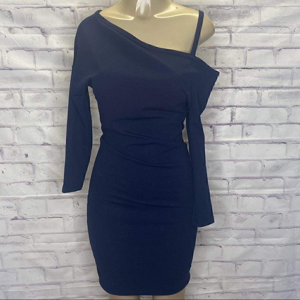 MAX AND ASH Single Strap Long Sleeve Midi Dress NWOT